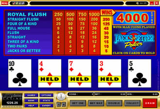 Play Jacks or Better Video Poker at Prime Casino