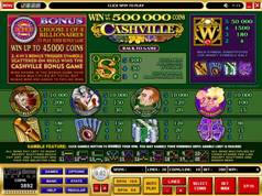 Cashville Online Slot Payout Screenshot