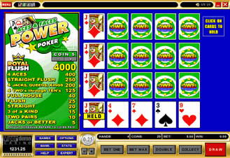Aces and Faces Power Poker Screenshot