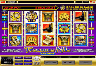 Treasure Nile Slot Screenshot